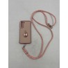 Outlet XYZ etui Samsung Galaxy S22 różowe smycz stojak serce obrotowe TPU