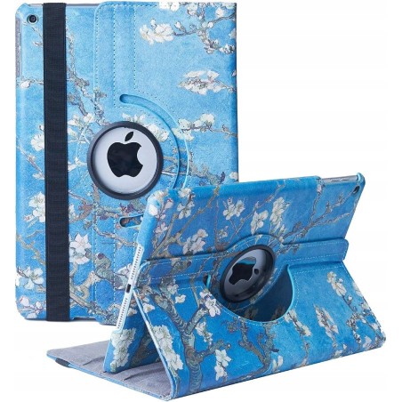 Outlet Xsltkby etui do iPad 10.2 7 8 9 gen obrotowe 360 Smart Cover kwiaty
