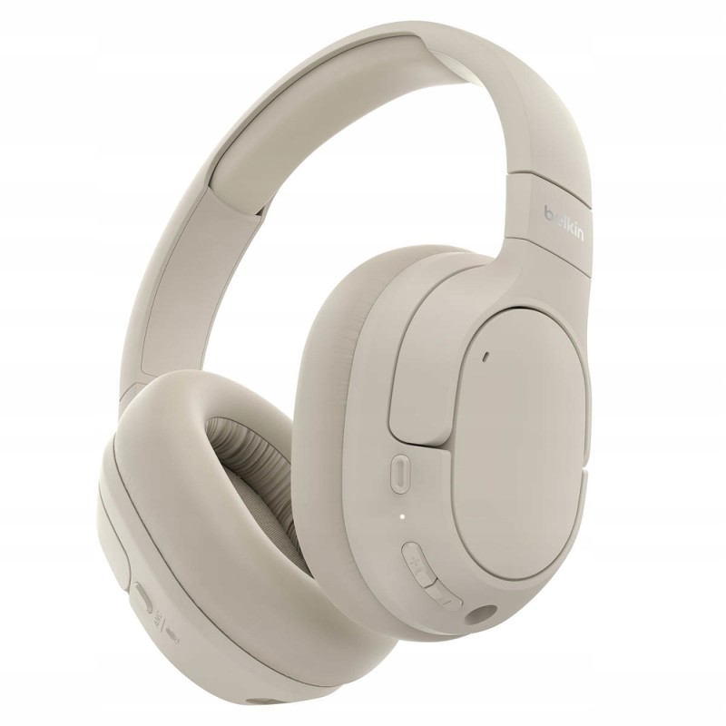 Outlet Belkin SoundForm Adapt słuchawki bezprzewodowe ANC Bluetooth kremowe