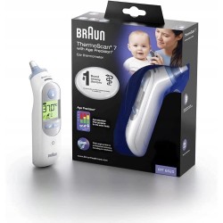 Outlet Braun IRT6520WE ThermoScan 7 Termometr Douszny + 19 kapturków