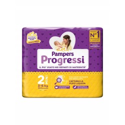 Pieluszki Pampers Progressi Rozmiar 2 28 szt. 3-6kg wskaźnik zamoczenia