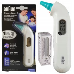 Outlet Braun IRT3030 ThermoScan3 Termometr Elektroniczny do Ucha Biały