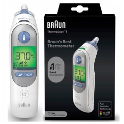 Outlet Termometr douszny Braun ThermoScan 7 Age Precision 21 Kapturów Biały