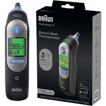 Outlet Termometr Douszny Elektroniczny Braun ThermoScan 7 IRT6520WE 21