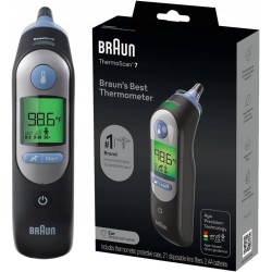 Outlet Termometr Douszny Elektroniczny Braun ThermoScan 7 IRT6520WE Czarny
