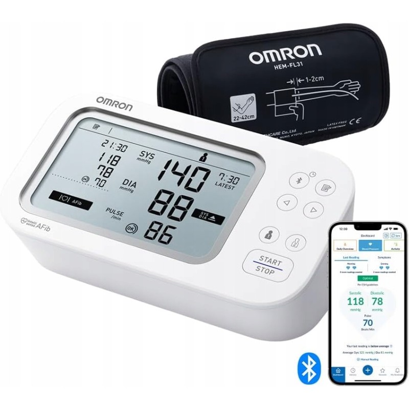 Outlet Omron X7 Smart AFib HEM-7380T1-EOSL Ciśnieniomierz Elektroniczny