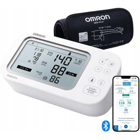 Outlet Omron X7 Smart AFib HEM-7380T1-EOSL Ciśnieniomierz Elektroniczny