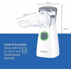 Outlet Nebulizator Beurer IH 57 przenośny technologia aerozolowa maska dla