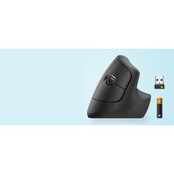Outlet Myszka bezprzewodowa Logitech Lift Right Vertical Grafitowa OPIS