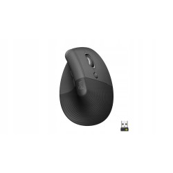 Outlet Myszka bezprzewodowa Logitech Lift Right Vertical Grafitowa OPIS