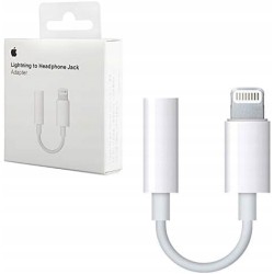 Outlet Przejściówka Lightning - mini Jack 3, 5 mm Apple biała