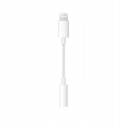 Outlet Przejściówka Lightning - mini Jack 3, 5 mm Apple biała