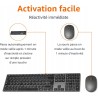 Outlet Zestaw klawiatura i myszka z adpaterem Amazon Basics AZERTY