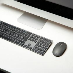 Outlet Zestaw klawiatura i myszka z adpaterem Amazon Basics AZERTY