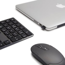 Outlet Zestaw klawiatura i myszka z adpaterem Amazon Basics AZERTY