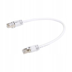 Outlet Patchcord F/FTP 7 Amazon Basics RJ45 / RJ45 0,3 m biały 4 SZT