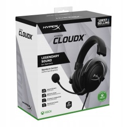 USZKODZONY Słuchawki Przewodowe Nauszne HyperX CloudX Jack 3.5mm 1,3m