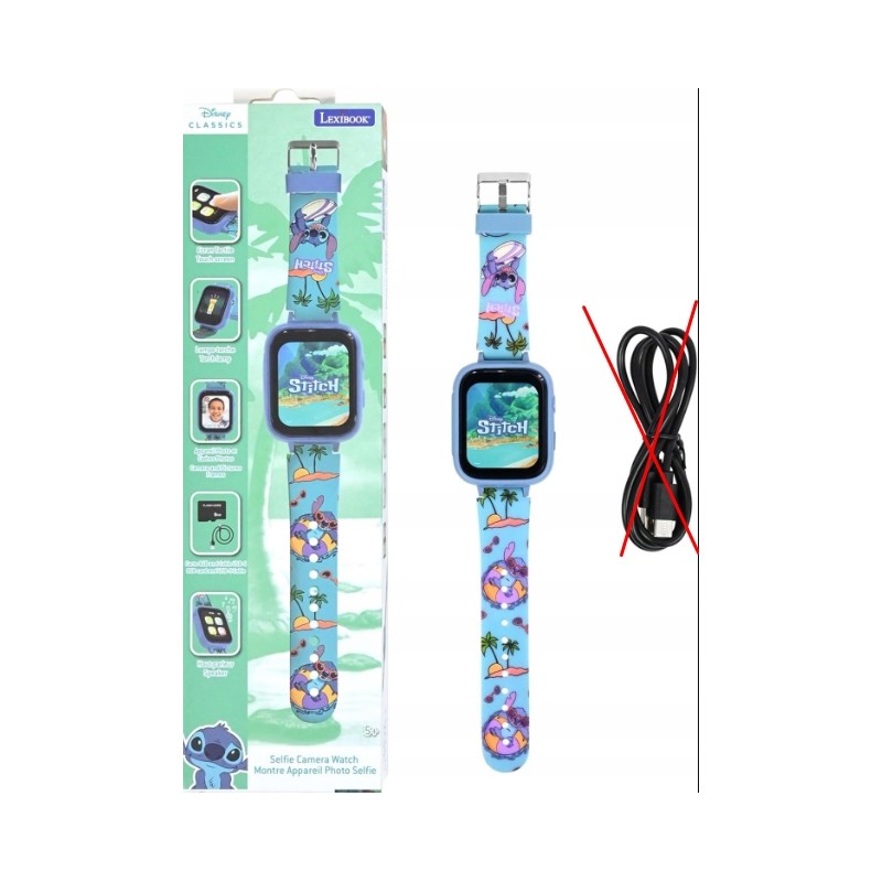 Outlet Lexibook zegarek Stitch DMW070D dziecięcy aparat MP3 dyktafon gry