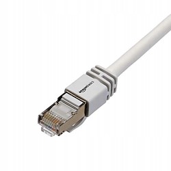 Outlet Patchcord F/FTP 7 Amazon Basics RJ45 / RJ45 0,3 m biały 4 SZT