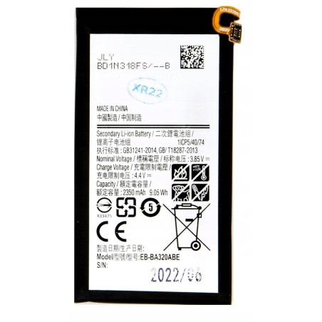 Outlet Bateria EB-BA320ABE do Samsung Galaxy A3 2017 2350 mAh