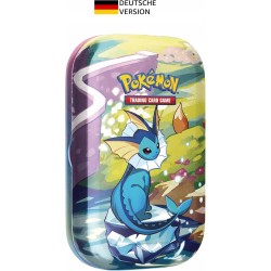 Outlet Puszka Vaporeon Pokemon TCG Scarlet&Violet Mini Tins z boosterami DE