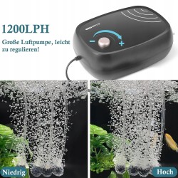 Outlet FEDOUR 10 W Wydajna pompa powietrza do akwarium 1200 L