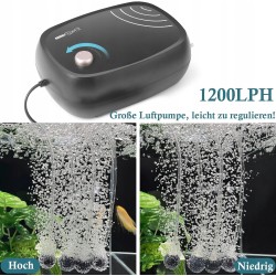 Outlet FEDOUR 10 W Wydajna pompa powietrza do akwarium 1200 L