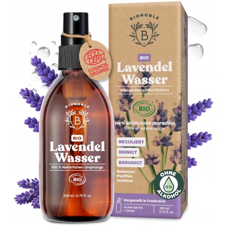 BIONOBLE spray lawendowy do ciała twarzy pomieszczeń poduszek 200ML LAWENDA