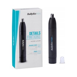 Outlet Babyliss E650E Kompaktowy Trymer Do Nosa i Uszu na Baterie Czarny