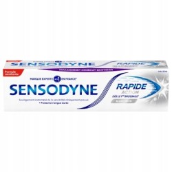 Sensodyne mint pasta do zębów z fluorkiem ultraszybka ulga 75 ml