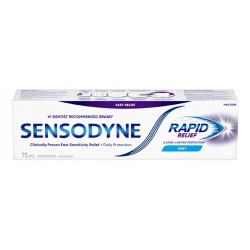 Sensodyne mint pasta do zębów z fluorkiem ultraszybka ulga 75 ml