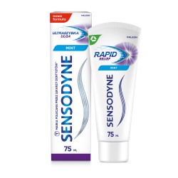 Sensodyne mint pasta do zębów z fluorkiem ultraszybka ulga 75 ml