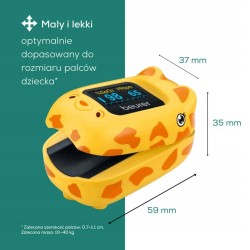 Outlet Beurer PO 13 Kids Pulsoksymetr dla dzieci Żyrafa Mały format