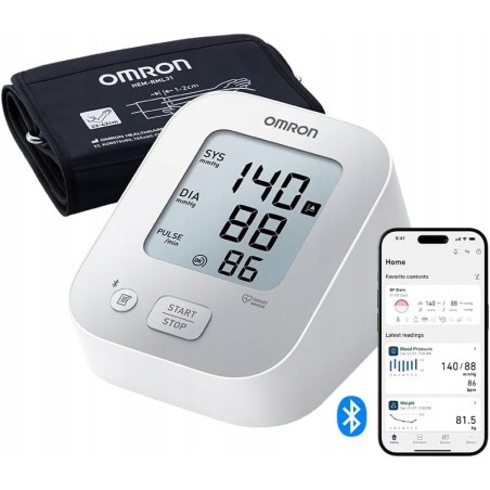 Outlet Omron X2+ Connect Ciśnieniomierz Elektroniczny Naramienny BT 22-42