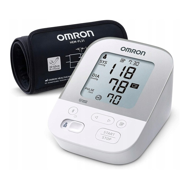 Outlet Ciśnieniomierz naramienny Omron X4 Smart biały Bluetooth arytmia