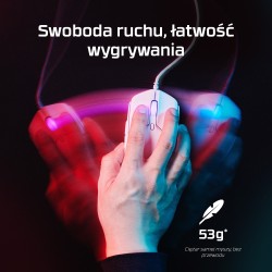 USZKODZONY Mysz przewodowa HyperX Pulsefire Haste2 Gamingowa 26000 dpi OPIS