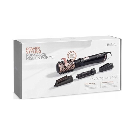 Outlet BaByliss AS200E Lokówko-Suszarka Obrotowa Jonizacja 4 Nasadki Czarna
