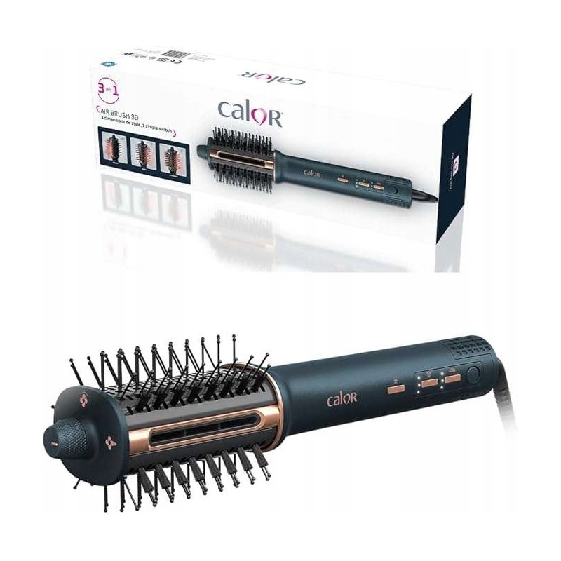 Outlet Calor Air Brush 3D Szczotka 3 w 1 Suszenie Prostowanie Szczotkowanie