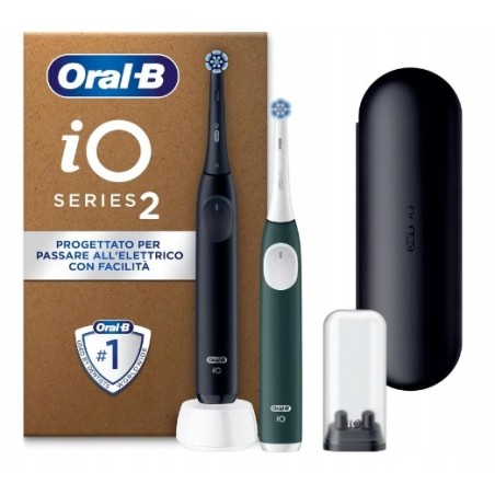 Outlet Zestaw szczoteczek elektrycznych Oral-B iO Series 2 Duo Black &Green