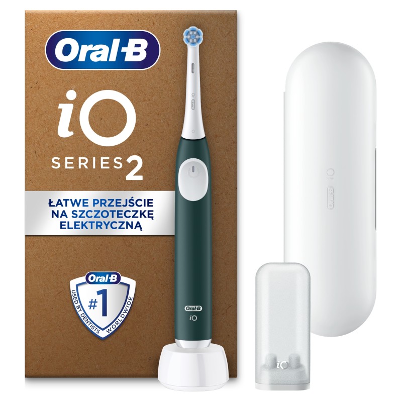 Outlet Oral-B iO 2 szczoteczka elektryczna zielona cicha wydajna
