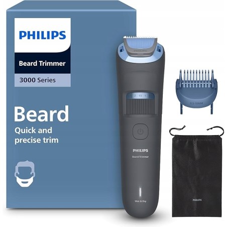 Outlet Trymer do Brody Philips Seria 3000 BT3619/15 20 Ustawień Wodoodporny