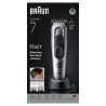 Outlet Maszynka do strzyżenia Braun Series 7 HC7590 + 5 Nasadek Srebrna