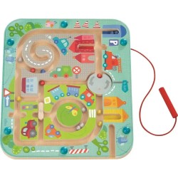 HABA Busy Board Labirynt Miasta Magnetyczna Gra Logiczna 2-4 lata