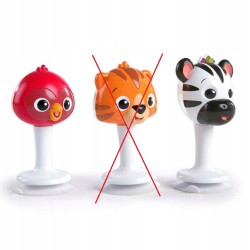 Outlet BABY EINSTEIN Grzechotki z przyssawkami Zwierzątka Zebra Ptaszek 2