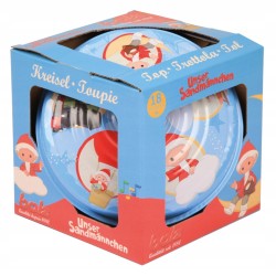 Outlet Bączek blaszany Sandmännchen 19cm 52333 niebiesko-czerwony