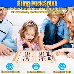 Outlet Dynamiczna Gra Cymbergaj Sling Puck Hokej na Drewnianym Stole