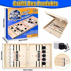 Outlet Dynamiczna Gra Cymbergaj Sling Puck Hokej na Drewnianym Stole