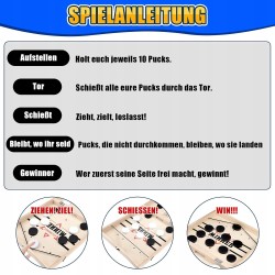 Outlet Dynamiczna Gra Cymbergaj Sling Puck Hokej na Drewnianym Stole