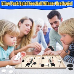 Outlet Dynamiczna Gra Cymbergaj Sling Puck Hokej na Drewnianym Stole