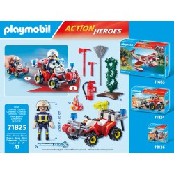 Outlet Klocki konstrukcyjne PLAYMOBIL City Action 71825 Quad straży